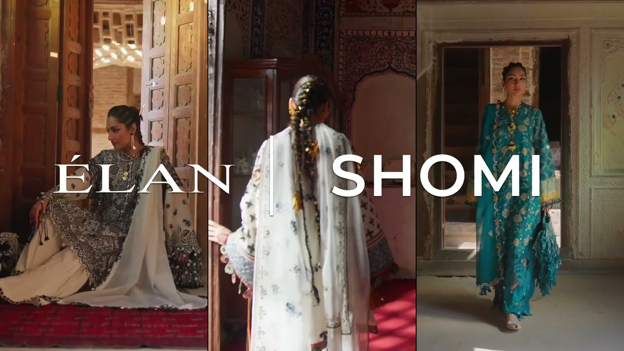 Élan Lawn 2025 | Luxury Unstitched Lawn Collection – Now Available on Shomi ✨