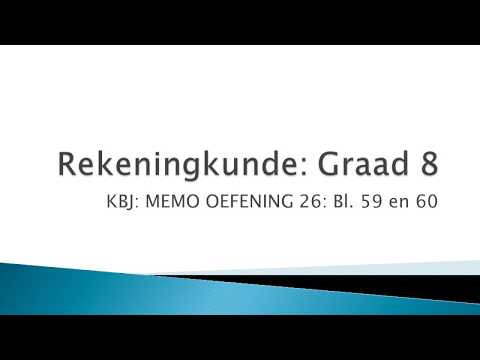 REKENINGKUNDE GRAAD 8: 1 Junie 2020 - periode 4 (01084)