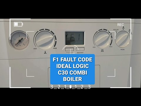 How to Repair or fix the F1 Fault your ideal Logic Combi Boiler