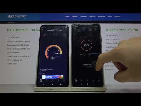 Which Phone is Faster while Using WiFi? HTC Desire 21 Pro 5G vs POCO X3 Pro Speed Test by Ookla
