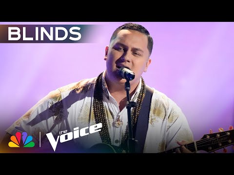 Kamalei Kawa'a Shines a Light on His Heritage Singing "Redemption Song" | The Voice Blind Auditions