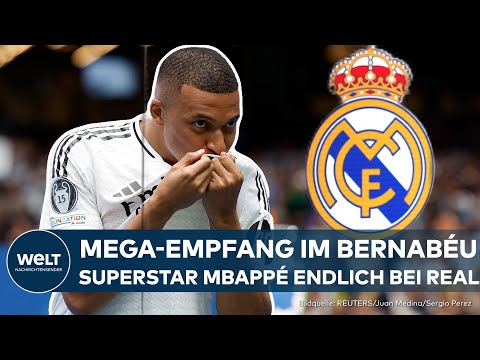 Video Thumbnail: FUßBALL: Real Madrid begrüßt Kylian Mbappé im Santiago Bernabéu