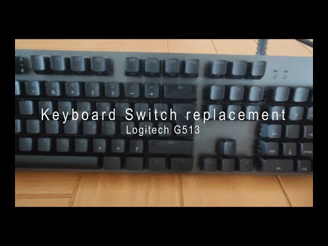 Replacing a switch on a Logitech G513 keyboard