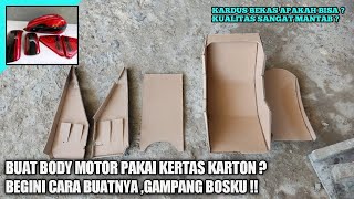Download lagu Tutorial❗❗How to Make Motorcycle Bodywork Using Cardboard Molds || Easy and High-Quality #fiberglass mp3