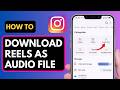 How To Download Instagram Audio As MP3 NO WEBSITES OR TOOLS