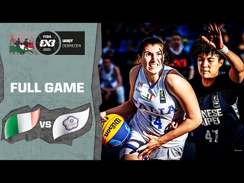 Italy v Chinese Taipei | Women's - Full Game | FIBA 3x3 Universality Olympic Qualifying Tournament