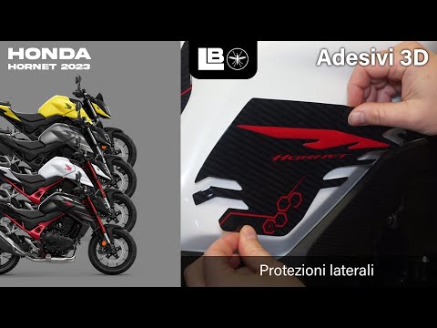 LabelBike® ADESIVI 3D protezioni laterali serbatoio compatibili moto Honda Hornet 2023