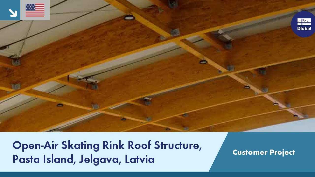 Customer Project: Open-Air Skating Rink Roof Structure, Pasta Island, Jelgava, Latvia