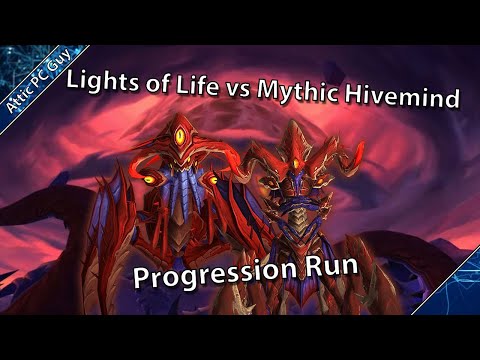 Nyalotha Mythic vs a Bunch of Noobs - Hivemind Mythic Progression, 19/04/20