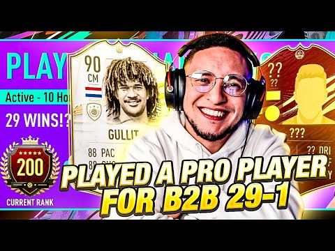 PLAYED A PRO PLAYER FOR THE BACK TO BACK 29-1!! PRO FUT CHAMPIONS HIGHLIGHTS! FIFA 21 ULTIMATE TEAM