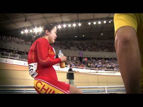 Guo Shuang wins the sprint at the World Cup in London