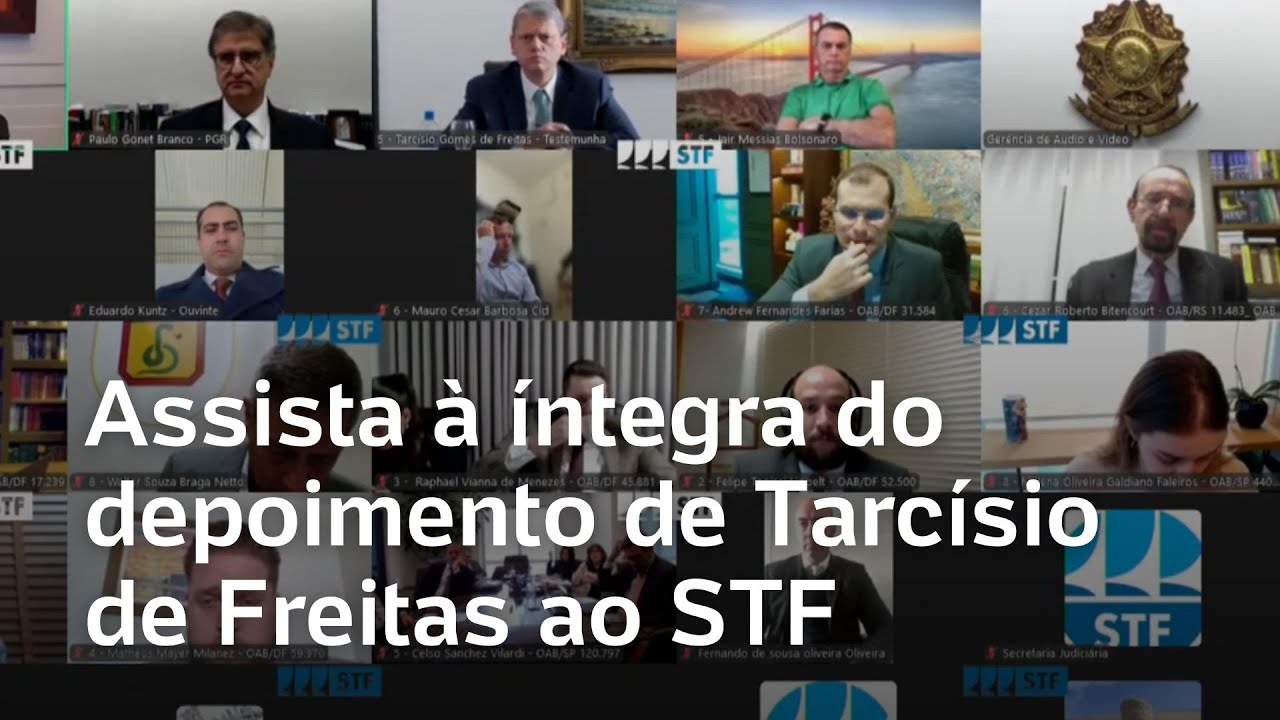 Testimony of Tarcísio de Freitas to the STF: see the speech of the governor of SP and former mini...