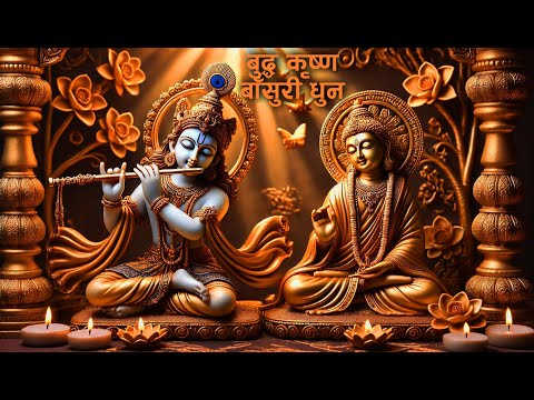 Budhdha Krishna Flute Meditation  Music Ep 70 (बुद्ध कृष्ण मधुर बाँसुरी धुन) Relaxing Stress Relief