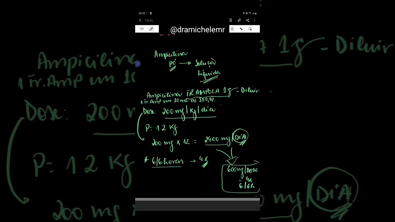 Como fazer diluição de antibióticos em pediatria - Parte 2