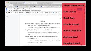 Creating a Works Cited Page in MLA Format (using Noodletools)