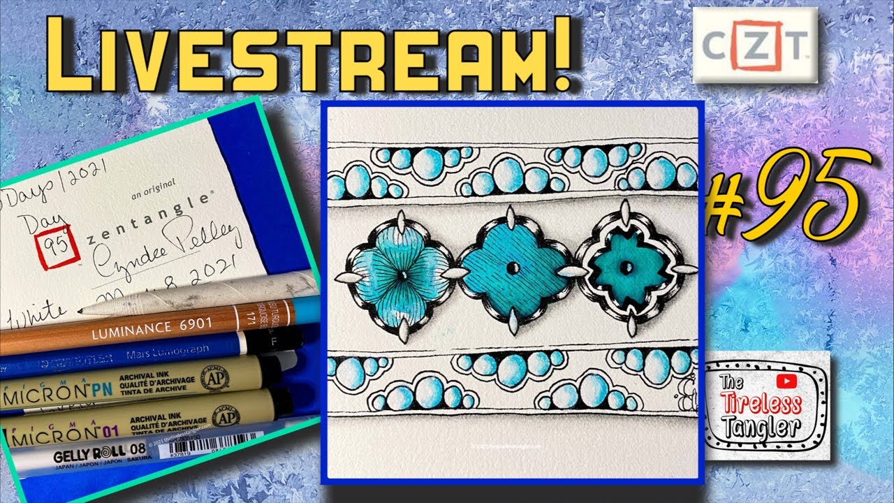 How to Draw ALEUBA & SATI || 2 Easy Zentangle ® Patterns for Beginners 2021|| Day 95