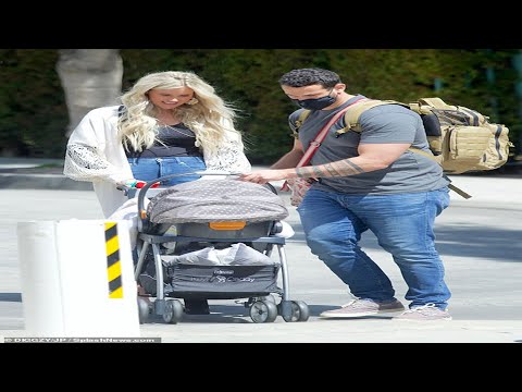 Joss Stone is seen for the first time since giving birth to her daughter Violet Melissa as she steps