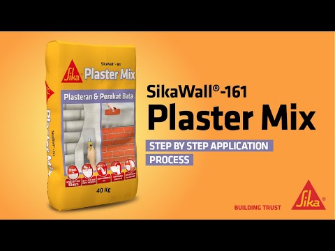 SikaWall®-161 PlasterMix  - Application Process