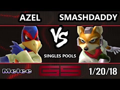 GENESIS 5 SSBM - Azel (Falco) VS SmashDaddy (Fox) - Smash Melee Singles