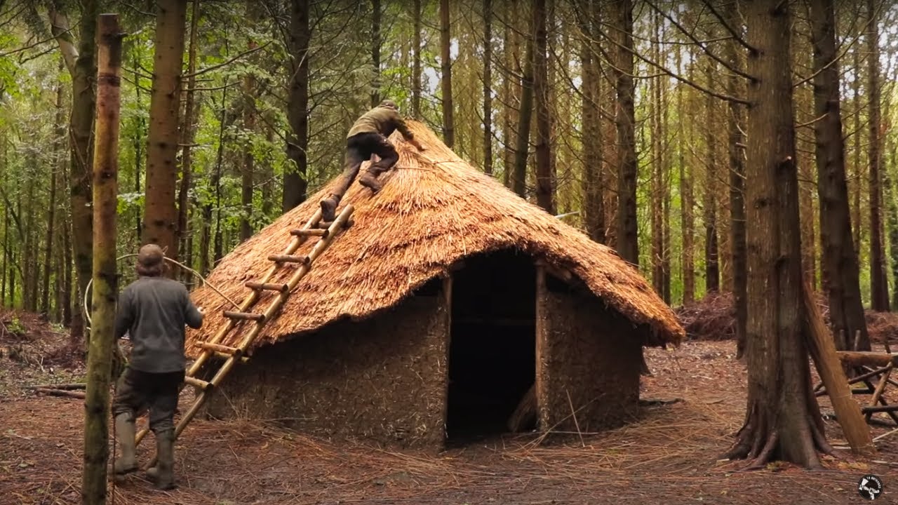 Building an Iron Age Roundhouse 12 Day Bushcraft Shelter Build