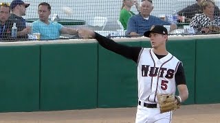 Ryan McMahon, Raimel Tapia and Jordan Patterson at the 2015 MiLB High-A All-Star Game