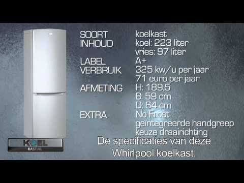 Weekendknaller: Whirlpool WBE3321A+NFSM koel-vriescombinatie met NoFrost systeem