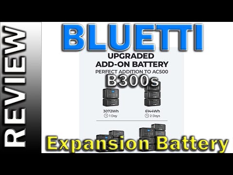 BLUETTI Expansion Battery B300S, 3072Wh LiFePO4 Battery Pack for Power Station AC500