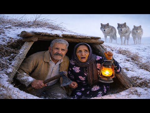 Surviving a Night of Wild Animal Dangers in the Desert \ primitive life and cooking