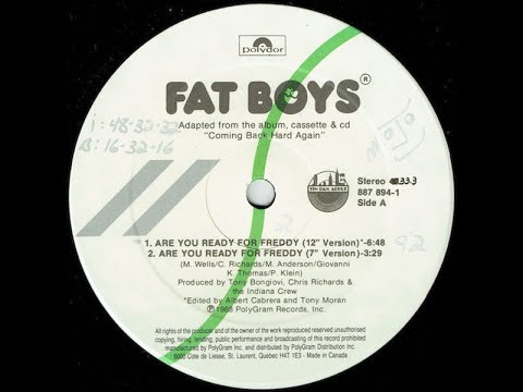 Fat Boys - Are You Ready For Freddy (12" Version) (1988)
