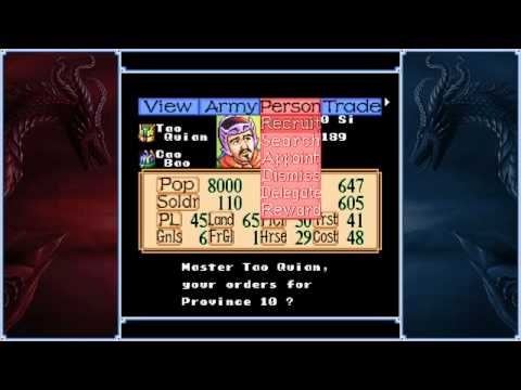 Let's cheat Romance of the Three Kingdoms 2 SNES Part3