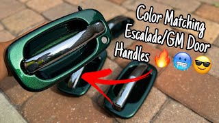 How To Paint & Disassemble/Assemble Escalade Door Handles For GM Trucks 🔥