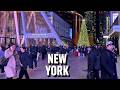 Christmas In New York Macy S Windows Winter Village NYC Walking Tour 4K