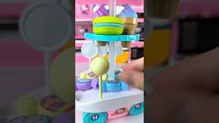 Satisfying with Unboxing & Review Miniature Ice Cream Cart | ASMR Video no music #asmrtoys #cutetoys