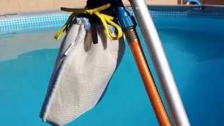 How to clean the dirt off the bottom of Intex pool
