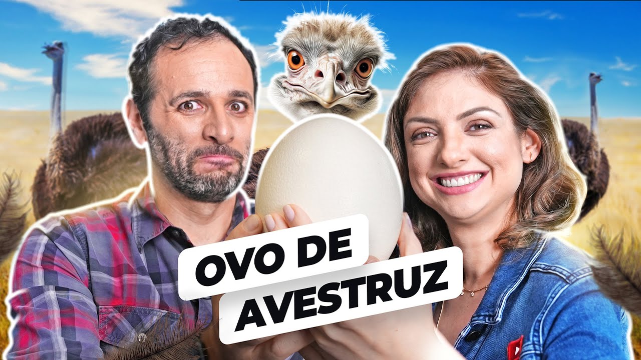 COMEMOS um OVO de AVESTRUZ de 2 MIL CALORIAS
