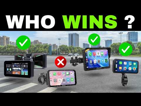 ✅ TOP 7 Motorcycle CarPlay & Android Auto Screens [2026]🏍️Best Plug & Play GPS Touch Displays Review