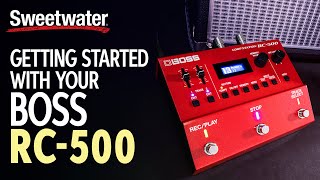 Video thumbnail for Getting Started with the BOSS RC-500 Loop Station Compact Phrase Recorder by Sweetwater