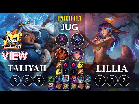 SG-S View Taliyah vs Lillia Jungle - KR Patch 11.1