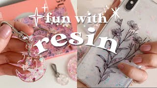 Fun with Resin ✨ How to make resin crafts and easy DIY silicone mould