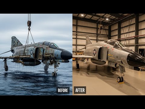 Salvaging an F-4 Phantom II 🔥 Restoring a Forgotten Fighter Jet After 60 Years Underwater