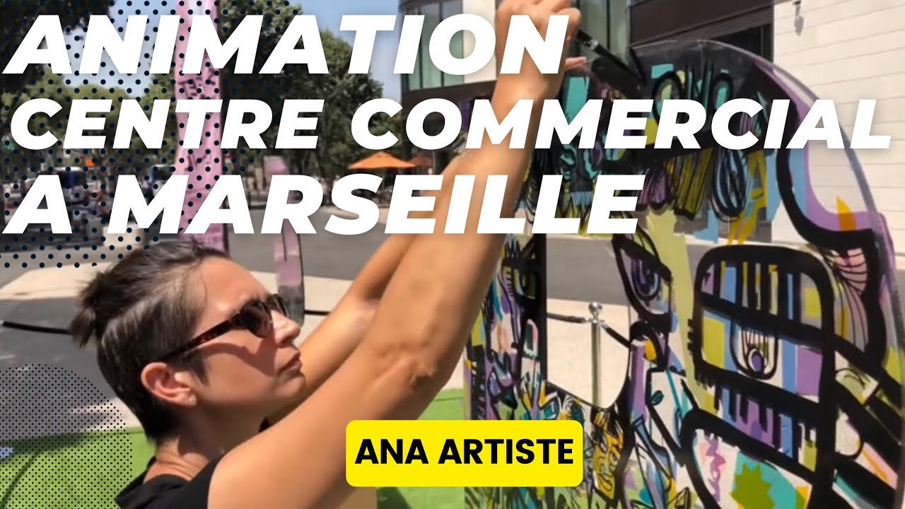 L'Animation Graffiti Marseille un un exemple de fresque participative pour street marketing culturel imaginée par aNa artiste pour créer des œuvres d'art originales et collective à exposer.