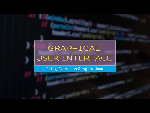 Swing Event Driven Programming