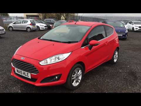 Used Ford Fiesta 1.25 82 Zetec 3dr Red 2015