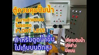 ตู้ควบคุมปั๊มน้ำ ระบบ TRANSFER PUMP   สั่งงานด้วยFLOATLESS(A.S.P.60.017) ตู้ควบคุมปั๊มน้ำ ระบบ TRANSFER PUMP   สั่งงานด้วยFLOATLESS(A.S.P.60.017)