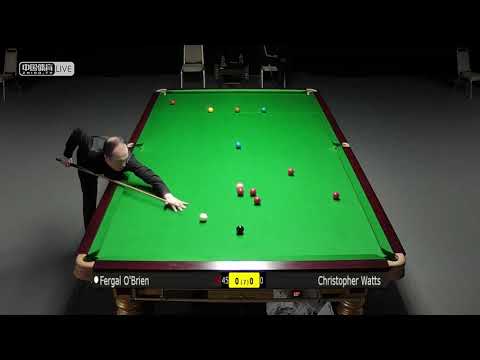 Fergal O'Brien vs Christopher Watts Rd1 Gibraltar Open Snooker 2019