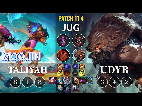 RNW Moojin Taliyah vs Udyr Jungle - KR Patch 11.4