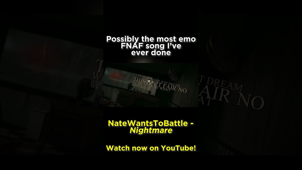 Ok, maybe not the MOST emo FNAF song I've ever done