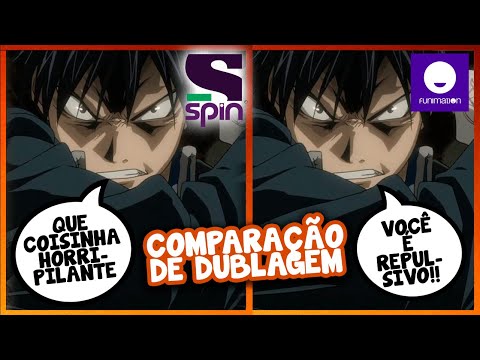 MUSTANG MATA INVEJA - COMPARAÇÃO DE DUBLAGEM - FUNIMATION VS SONY SPIN (FMA BROTHERHOOD)