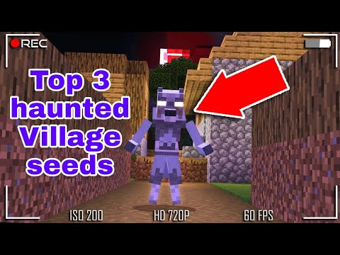 MICHAEL GAMERZ - Top 3 haunted village seeds in Minecraft pe | haunted village seeds