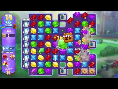 Wonka's World of Candy Level 49 no booster [Gameplay Walkthrough] [Zynga]